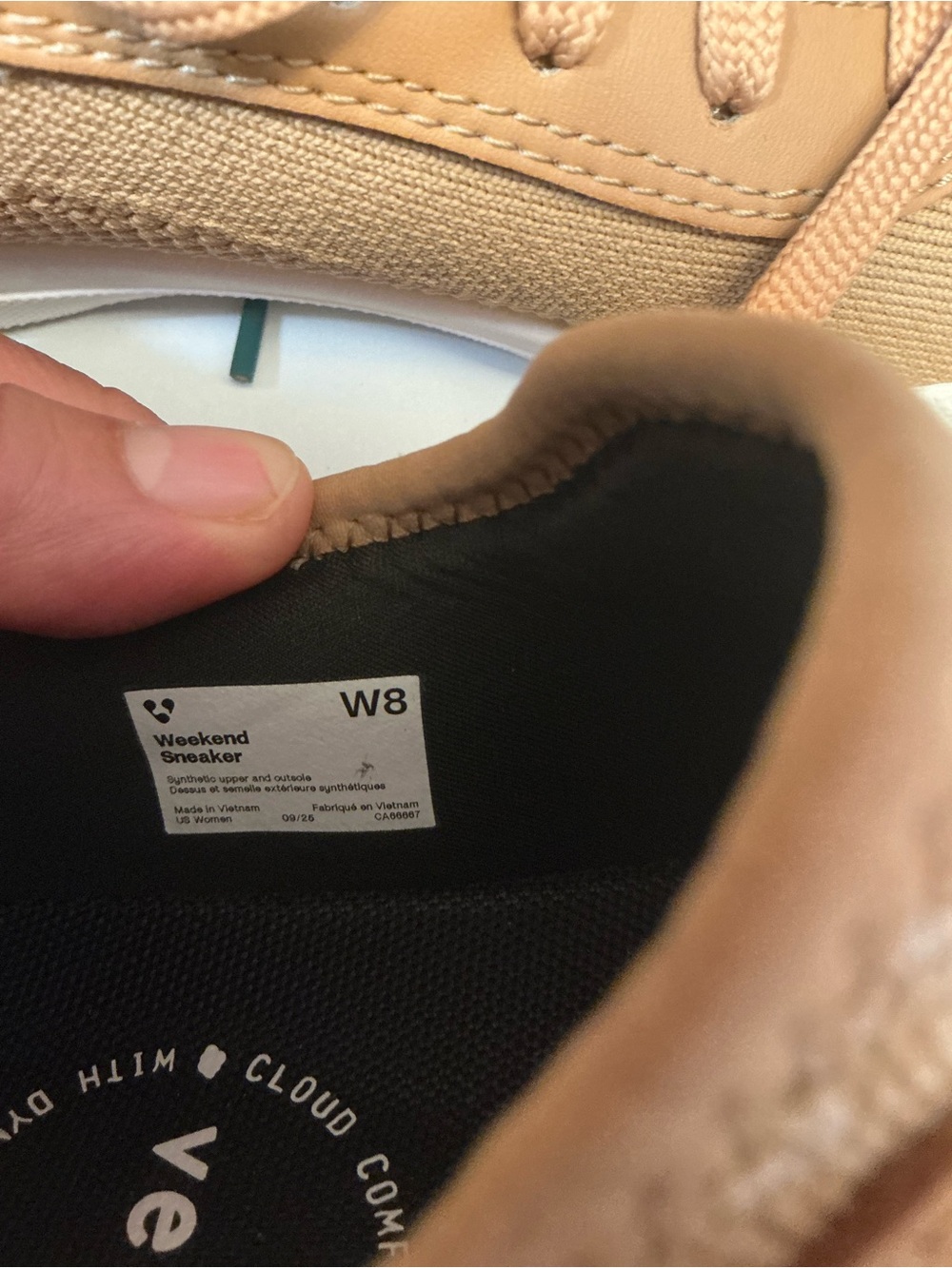 2417 -Vessi Weekend Waterproof Sneaker Oak Brown Tan Women Size 8 W8 - Picture 8 of 8